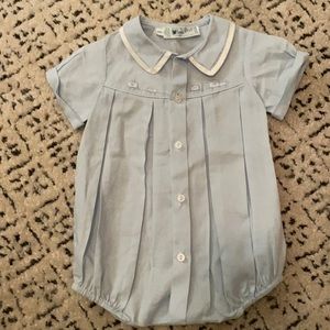 Feltman Brothers Embroidered Train Creeper